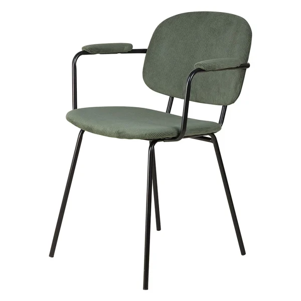 Zago Fauteuil Tissu Effet Daim Vert Sapin – Aston 3