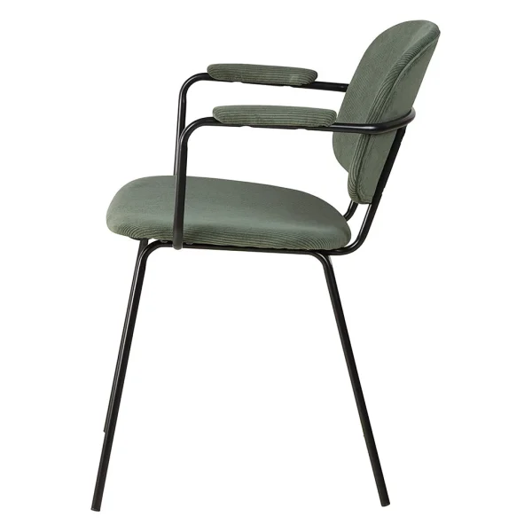 Zago Fauteuil Tissu Effet Daim Vert Sapin – Aston 4