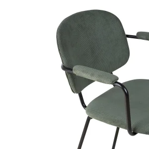 Zago Fauteuil Tissu Effet Daim Vert Sapin – Aston 18