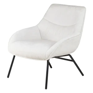 Zago Fauteuil En Velours Côtelé Beige – Martin 7