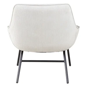 Zago Fauteuil En Velours Côtelé Beige – Martin 9