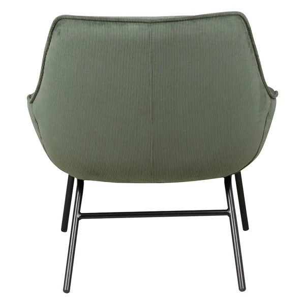 Zago Fauteuil En Velours Côtelé Vert Sapin – Martin 4