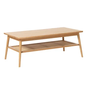 Unique Table Basse En Placage Chêne Naturel L120cm – Barrali 8