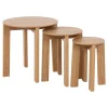 AC Design Table D’appoint Gigognes (lot De 3) En Chêne Naturel – Maxime 20