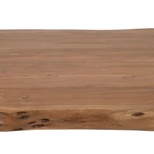 Côté Table Table à Manger En Acacia Massif Et Pieds En Fer Noir 240x110cm – Factory 10