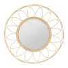 SEMA DESIGN Miroir Rosace Rotin Naturel D62.5cm 7