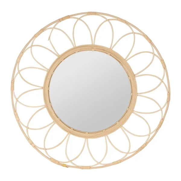 SEMA DESIGN Miroir Rosace Rotin Naturel D62.5cm 1