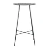 SEMA DESIGN Table Haute Ronde En Fer Noir H109cm – Palmchik 22