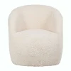 SEMA DESIGN Fauteuil Club Tissu Bouclette Crème – Cosine 20