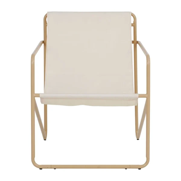 SEMA DESIGN Fauteuil Naturel En Tissu Et Fer – Madeira 1