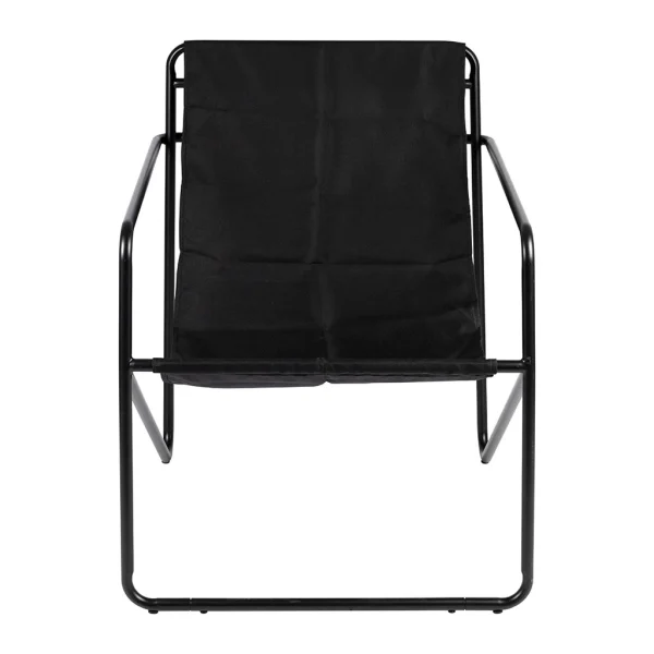 SEMA DESIGN Fauteuil Noir En Tissu Et Fer – Madeira 1