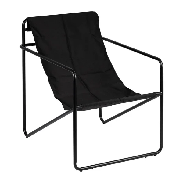 SEMA DESIGN Fauteuil Noir En Tissu Et Fer – Madeira 4