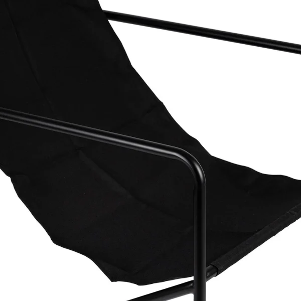 SEMA DESIGN Fauteuil Noir En Tissu Et Fer – Madeira 6