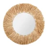 SEMA DESIGN Miroir Rond En Raphia Naturel D52cm – Cauri 14