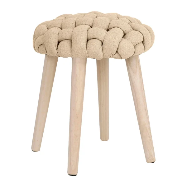 SEMA DESIGN Tabouret Naturel En Lin Et Pin – Element 3