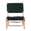 SEMA DESIGN Fauteuil En Bois D’eucalyptus Et Nylon émeraude 17