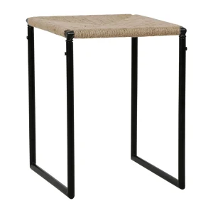 SEMA DESIGN Tabouret En Jute Naturel Et Fer Noir – Madeira 8