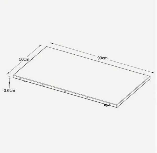 Unique Allonge Placage Chêne Naturel 90x50cm – Amalfi 1