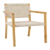 SEMA DESIGN Fauteuil Macrame Naturel En Pin Et Coton Tressé 14