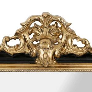 Comptoir De Famille Miroir Feerie Noir Et Doré En Bois 9