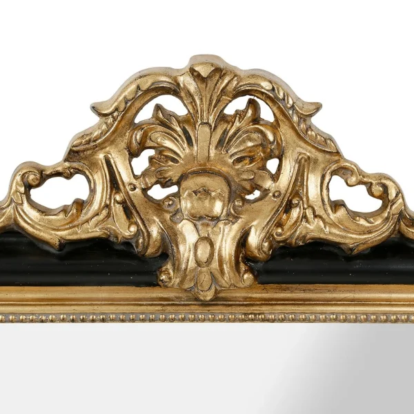 Comptoir De Famille Miroir Feerie Noir Et Doré En Bois 4