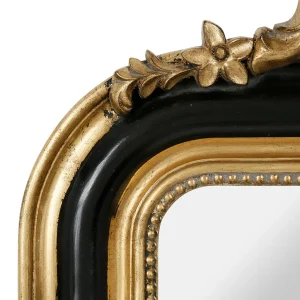 Comptoir De Famille Miroir Feerie Noir Et Doré En Bois 7