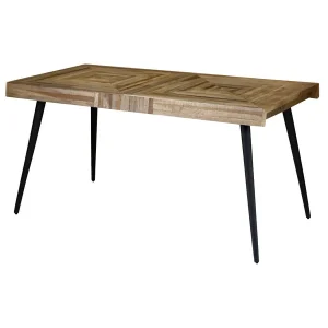 Zago Table à Manger En Teck Recyclé Et Métal 150x75cm – Wally 7